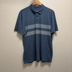 Hurley Nike polyester blend SS Tee Men’s size Large Blue Collared short sleeve